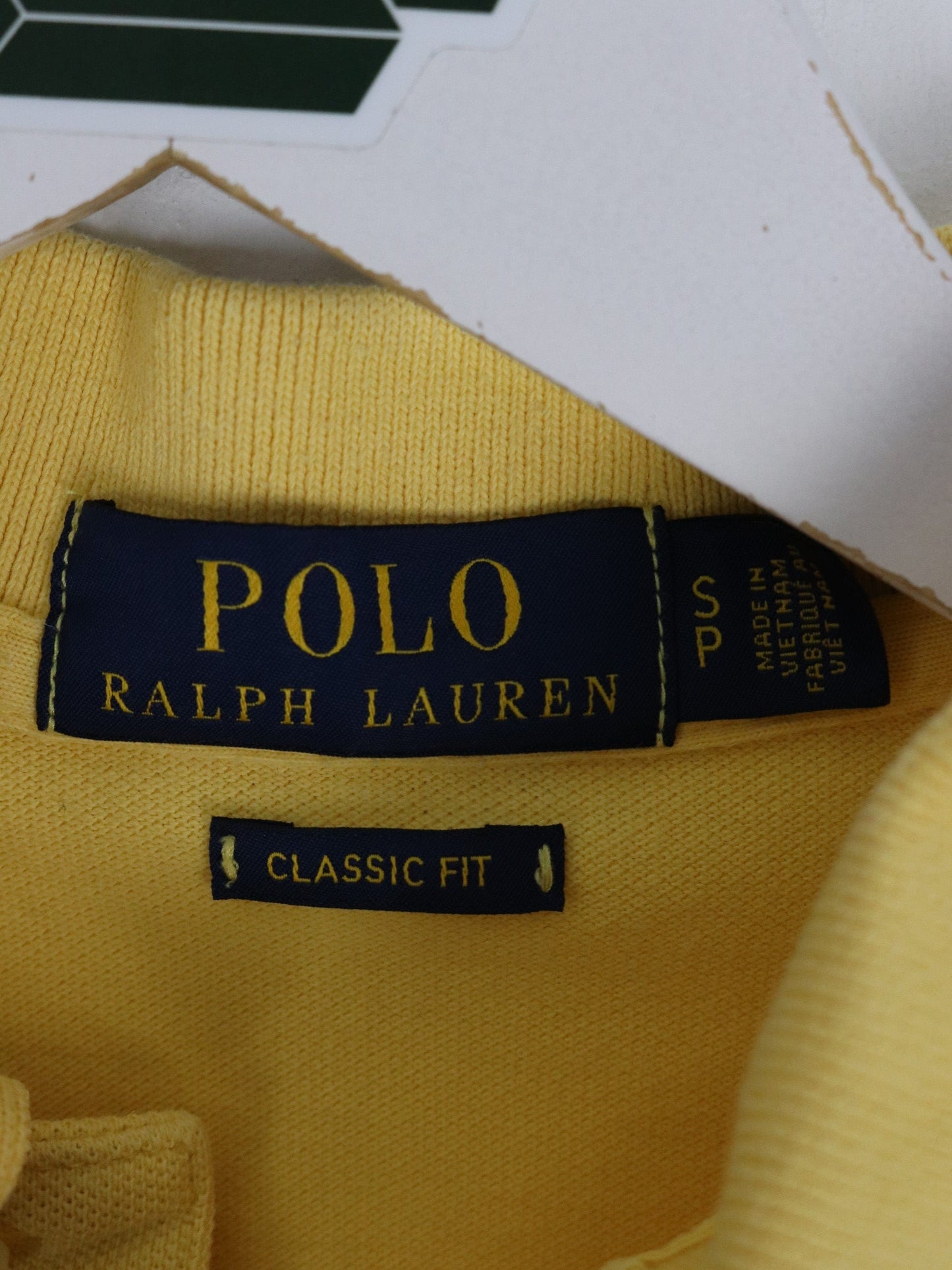 Polo Button Up Shirts Ralph Lauren Polo Shirt Mens Small Yellow Pony Casual