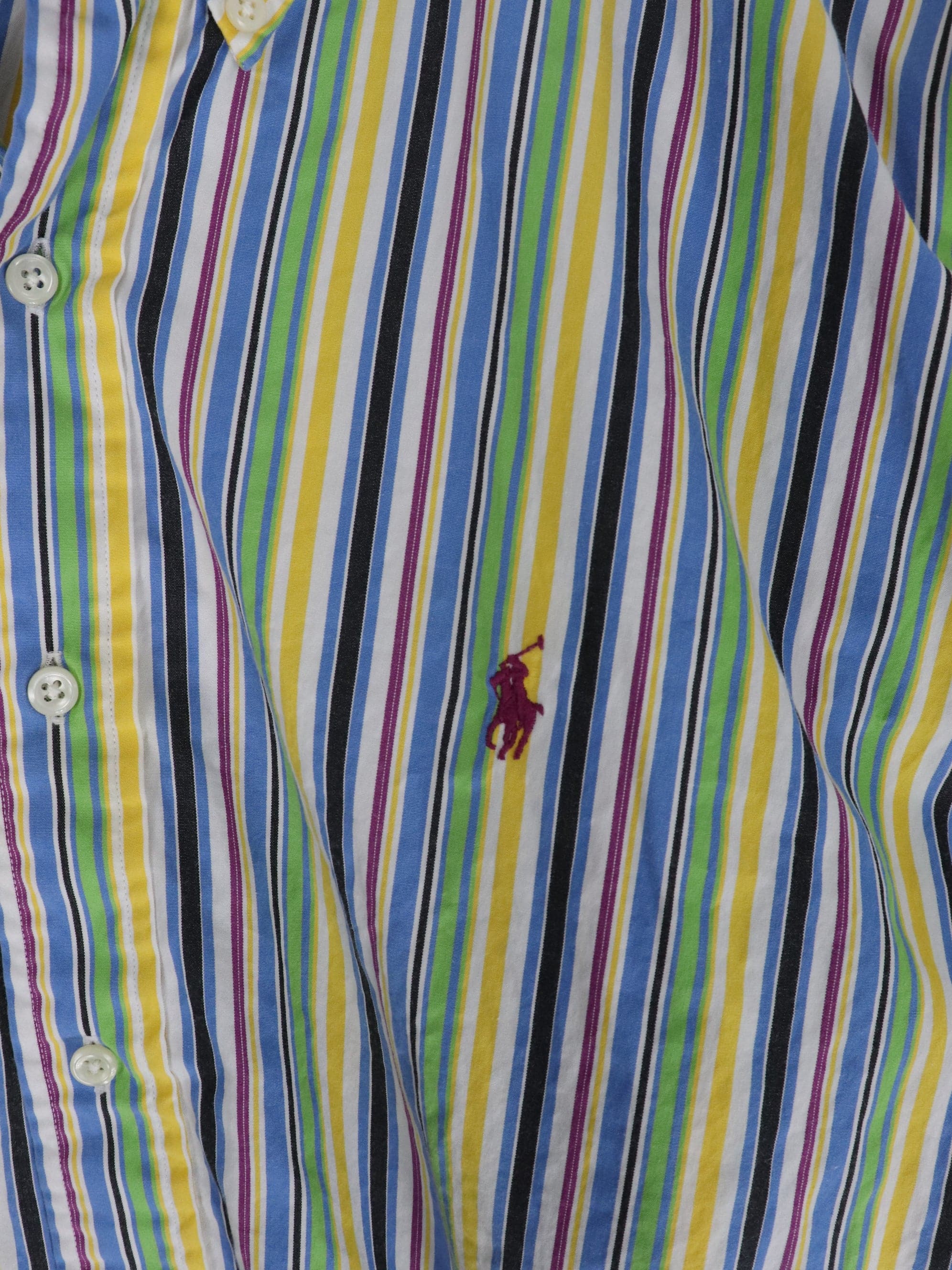 Vintage Polo Ralph Lauren Shirt Mens XL Striped Button Up Casual 90s