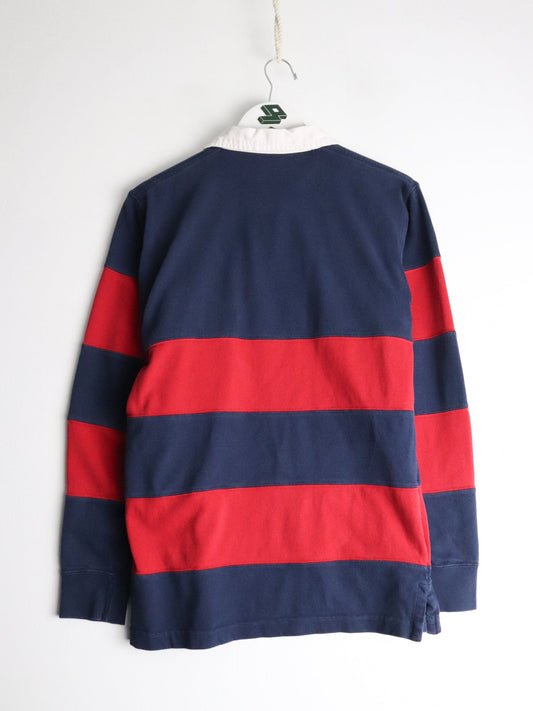 Polo Button Up Shirts Vintage Polo Ralph Lauren Shirt Youth Large Blue Red Rugby
