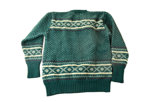 Polo Clothing > Gender Neutral Adult Clothing > Hoodies & Sweatshirts > Sweatshirts Vintage 1980s Polo Ralph Lauren Snowflake Knit Crewneck Sweater Men's S