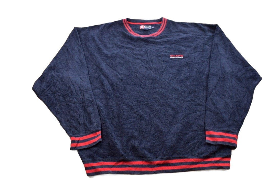 Polo Clothing > Gender Neutral Adult Clothing > Hoodies & Sweatshirts > Sweatshirts Vintage 1990s Chaps Ralph Lauren Blank Crewneck Sweatshirt Men's 2XL