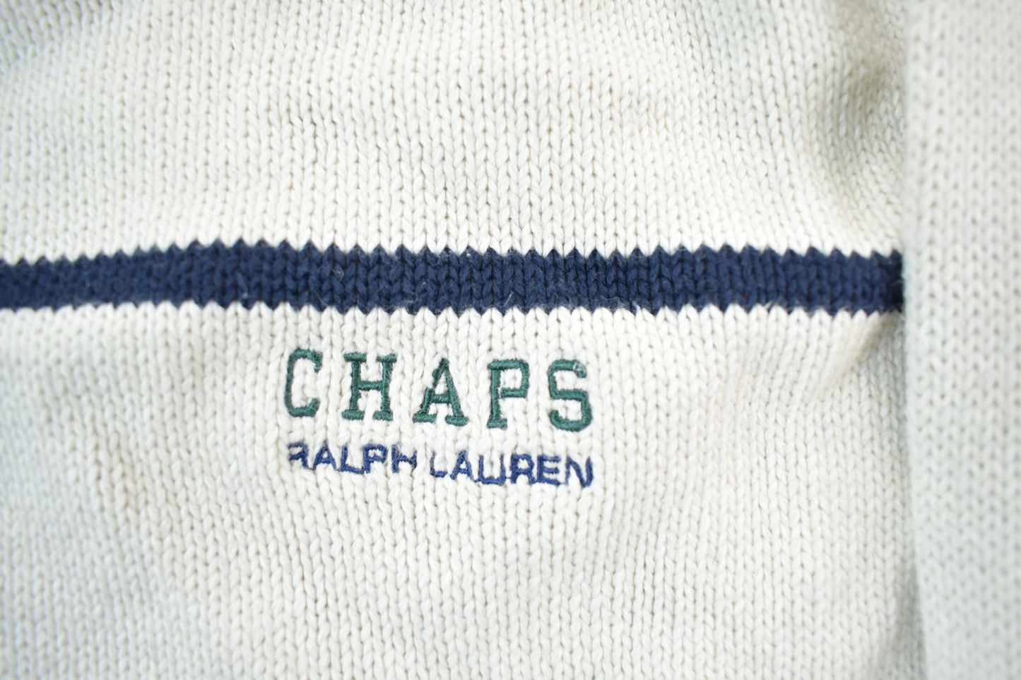 Polo Clothing > Gender Neutral Adult Clothing > Hoodies & Sweatshirts > Sweatshirts Vintage 1990s Chaps Ralph Lauren Knit Crewneck Sweater Men's Large