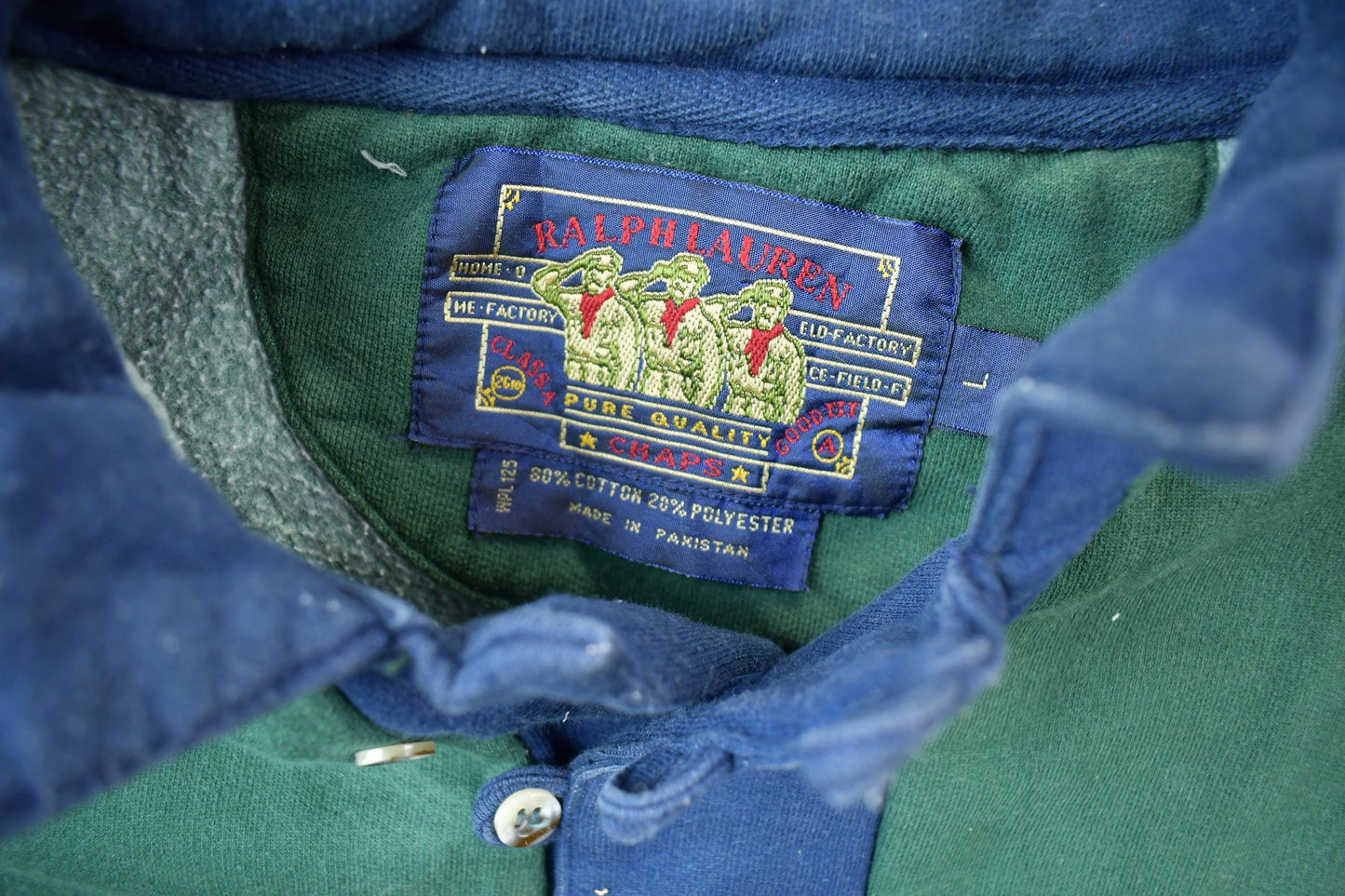 Polo Clothing > Gender Neutral Adult Clothing > Hoodies & Sweatshirts > Sweatshirts Vintage 1990s Chaps Ralph Lauren Sweatshirt Men's Large