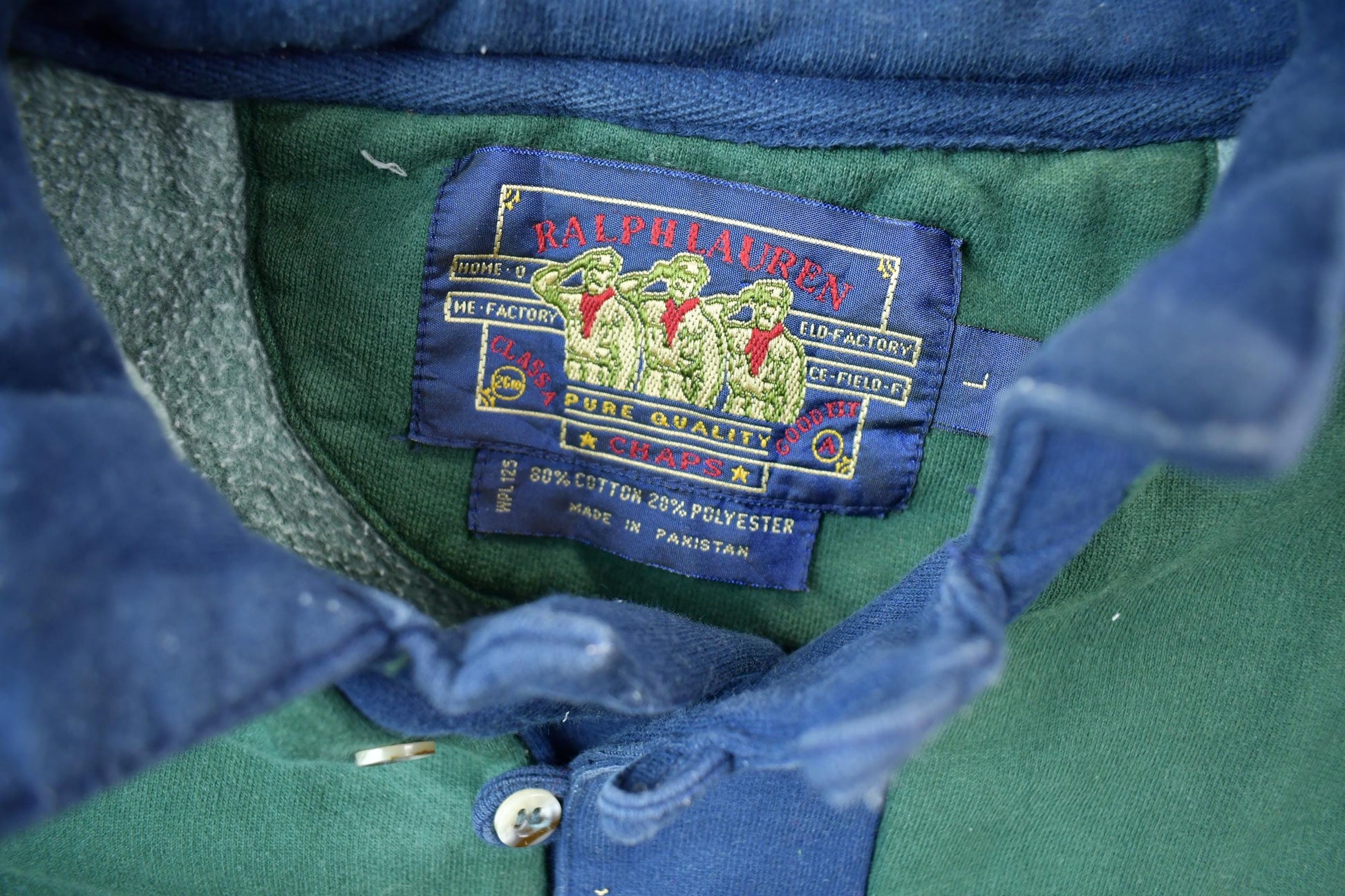 Polo Clothing > Gender Neutral Adult Clothing > Hoodies & Sweatshirts > Sweatshirts Vintage 1990s Chaps Ralph Lauren Sweatshirt Men's Large