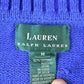 Polo Clothing > Gender Neutral Adult Clothing > Hoodies & Sweatshirts > Sweatshirts Vintage 1990s Lauren Cable Knit Mockneck Sweater Men's Large