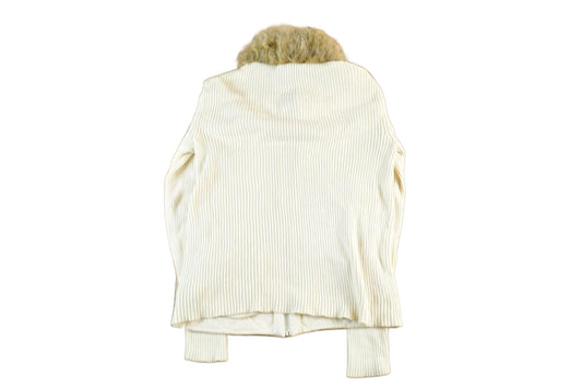 Polo Clothing > Gender Neutral Adult Clothing > Hoodies & Sweatshirts > Sweatshirts Vintage 1990s Lauren Ralph Lauren Wool Knit Full Zip Sweater Jacket Women's Medium