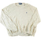 Polo Clothing > Gender Neutral Adult Clothing > Hoodies & Sweatshirts > Sweatshirts Vintage 1990s Polo By Ralph Lauren 100% Pima Cotton Knit Tan Crewneck Sweater Men's XL