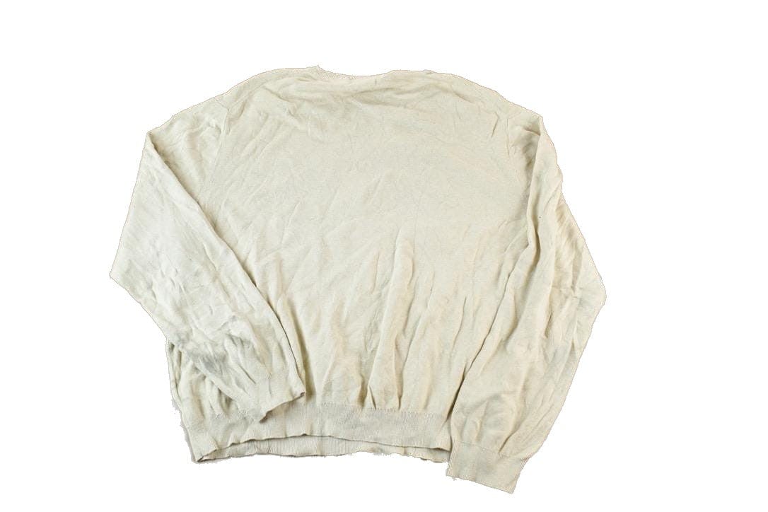 Polo Clothing > Gender Neutral Adult Clothing > Hoodies & Sweatshirts > Sweatshirts Vintage 1990s Polo By Ralph Lauren 100% Pima Cotton Knit Tan Crewneck Sweater Men's XL