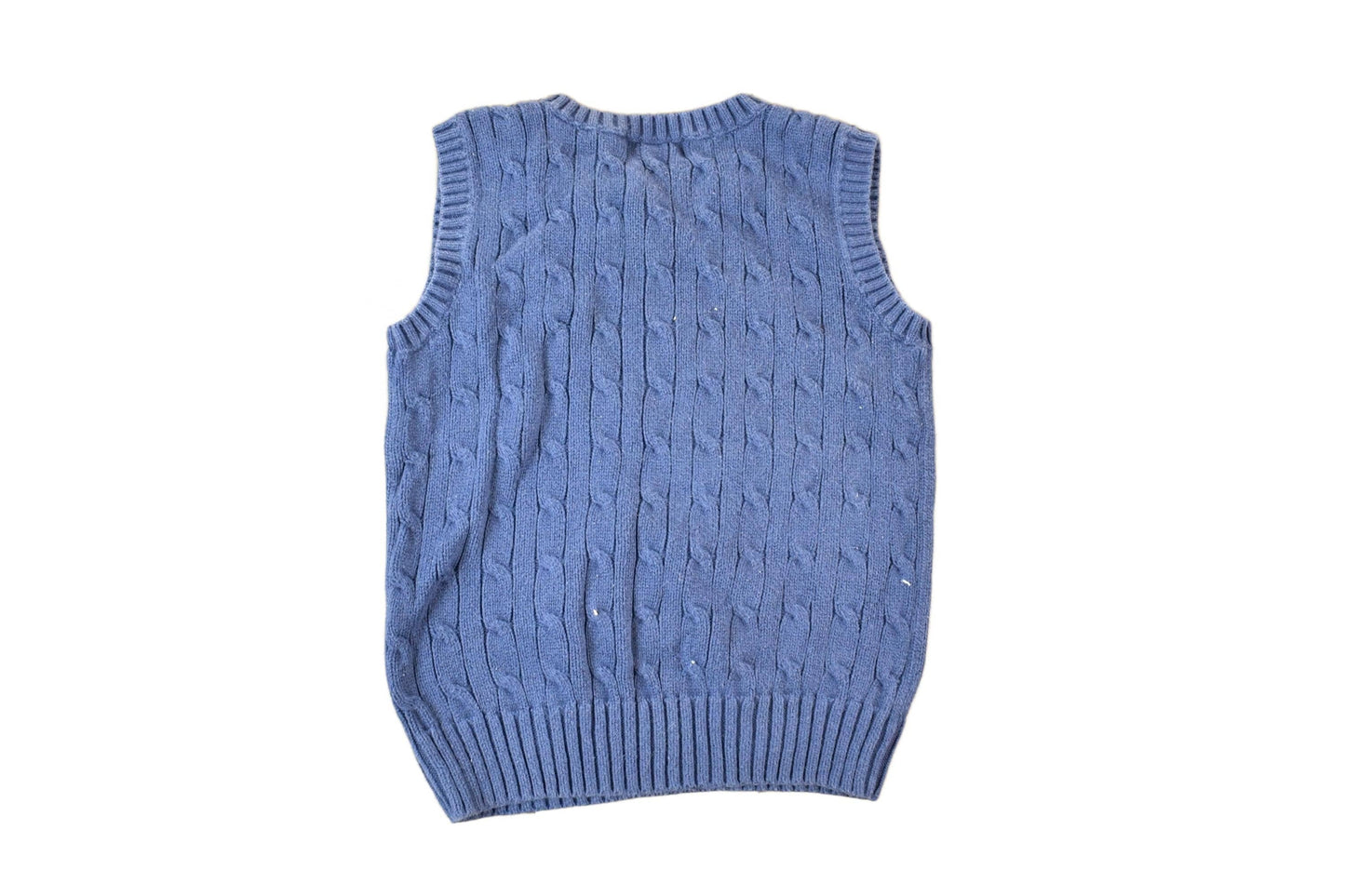 Polo Clothing > Gender Neutral Adult Clothing > Hoodies & Sweatshirts > Sweatshirts Vintage 1990s Polo By Ralph Lauren Cable Knit Crewneck Sweater Vest Youth S