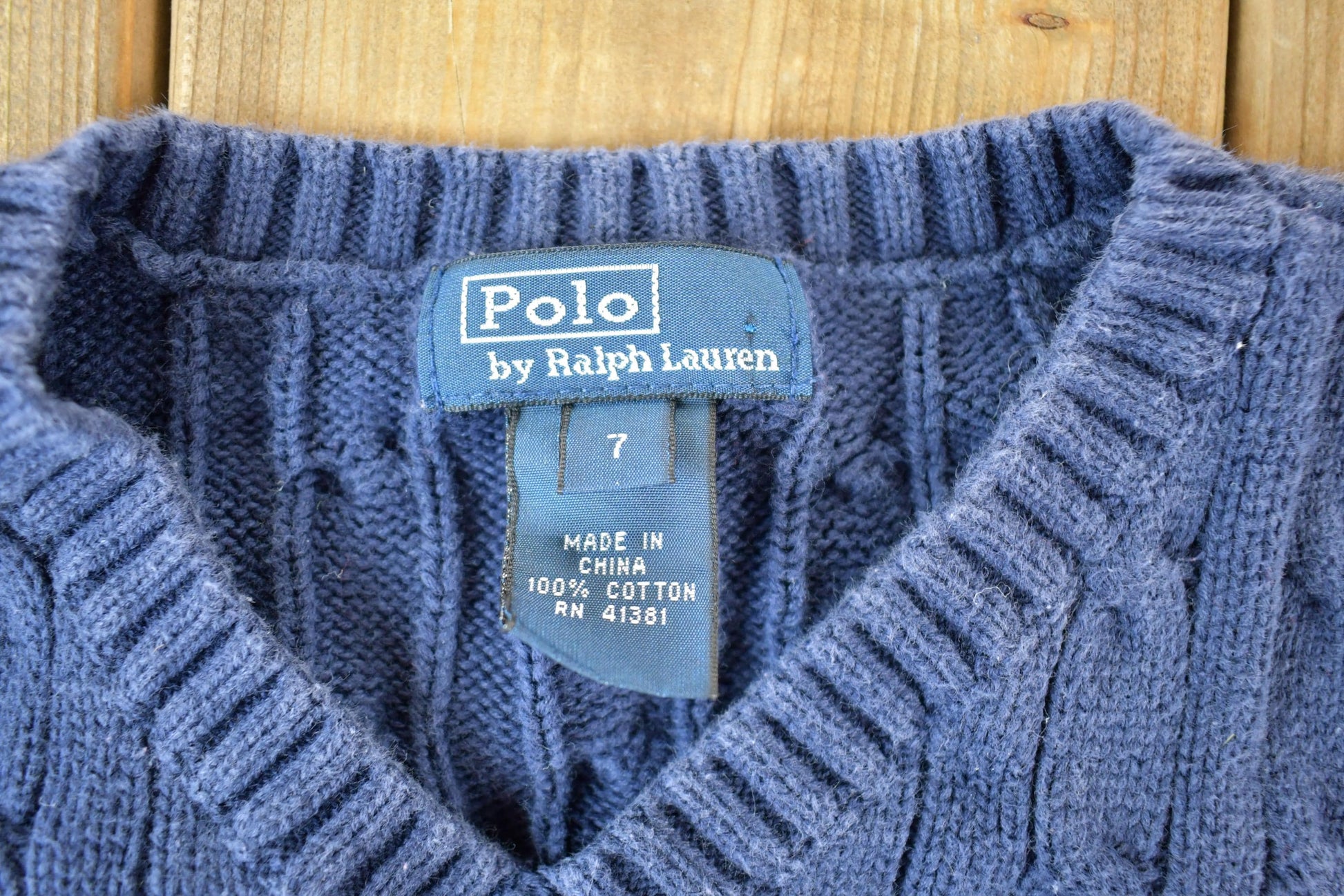 Polo Clothing > Gender Neutral Adult Clothing > Hoodies & Sweatshirts > Sweatshirts Vintage 1990s Polo By Ralph Lauren Cable Knit Crewneck Sweater Vest Youth S