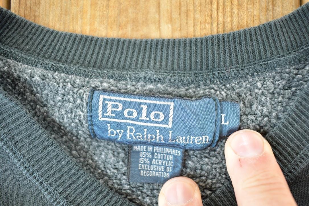 Polo Clothing > Gender Neutral Adult Clothing > Hoodies & Sweatshirts > Sweatshirts Vintage 1990s Polo By Ralph Lauren Crewneck Sweatshirt Mens L / 90s Souvenir Crewneck / Vintage Souvenir Crewneck / Streetwear / Travel