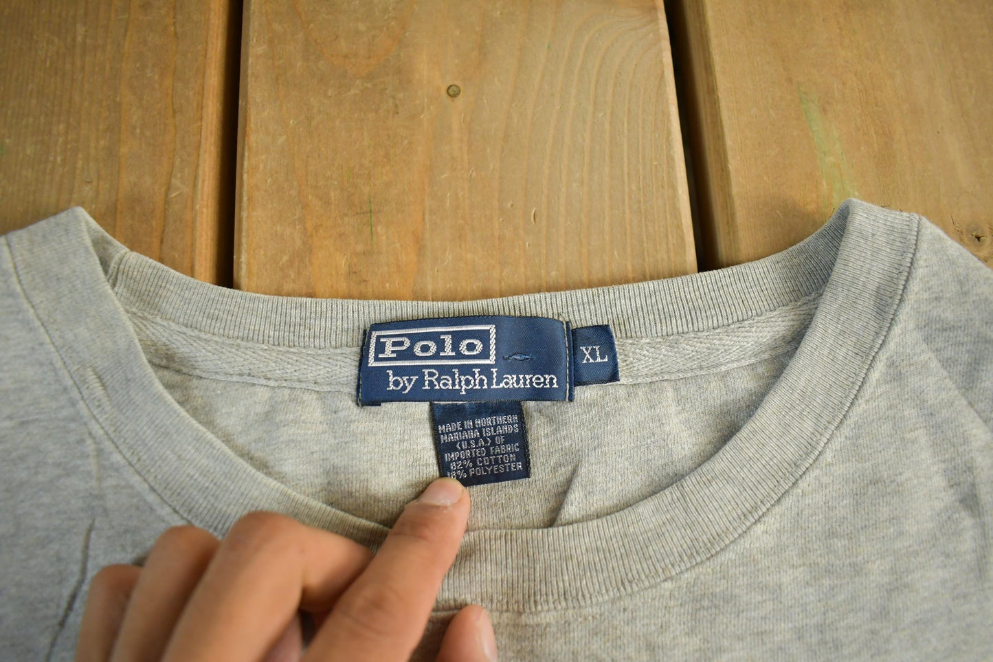 Polo Clothing > Gender Neutral Adult Clothing > Hoodies & Sweatshirts > Sweatshirts Vintage 1990s Polo By Ralph Lauren Crewneck Sweatshirt Mens XL