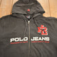 Polo Clothing > Gender Neutral Adult Clothing > Hoodies & Sweatshirts > Sweatshirts Vintage 1990s Polo Jeans Ralph Lauren Embroidered Full Zip Hoodie Men's 2XL