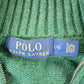 Polo Clothing > Gender Neutral Adult Clothing > Hoodies & Sweatshirts > Sweatshirts Vintage 1990s Polo Ralph Lauren Knit Crewneck Zip Up Sweater Mens L