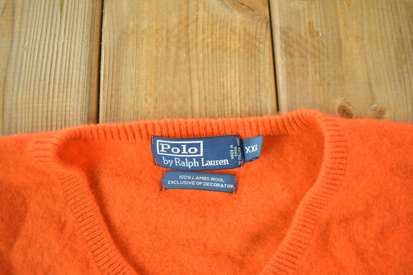 Polo Clothing > Gender Neutral Adult Clothing > Hoodies & Sweatshirts > Sweatshirts Vintage 1990s Polo Ralph Lauren Knit Sweater Men's Large