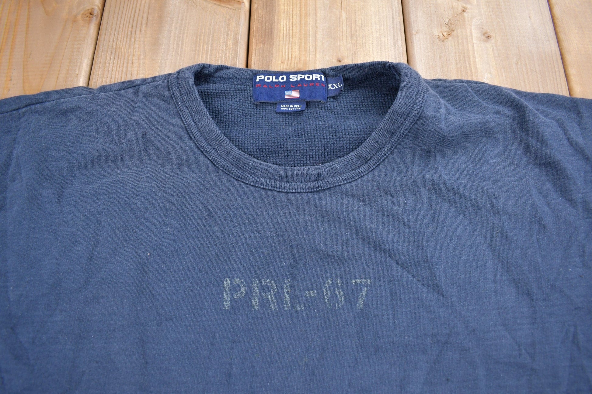 Polo Clothing > Gender Neutral Adult Clothing > Hoodies & Sweatshirts > Sweatshirts Vintage 1990s Polo Sport Ralph Lauren Crewneck Sweatshirt Men's 2XL