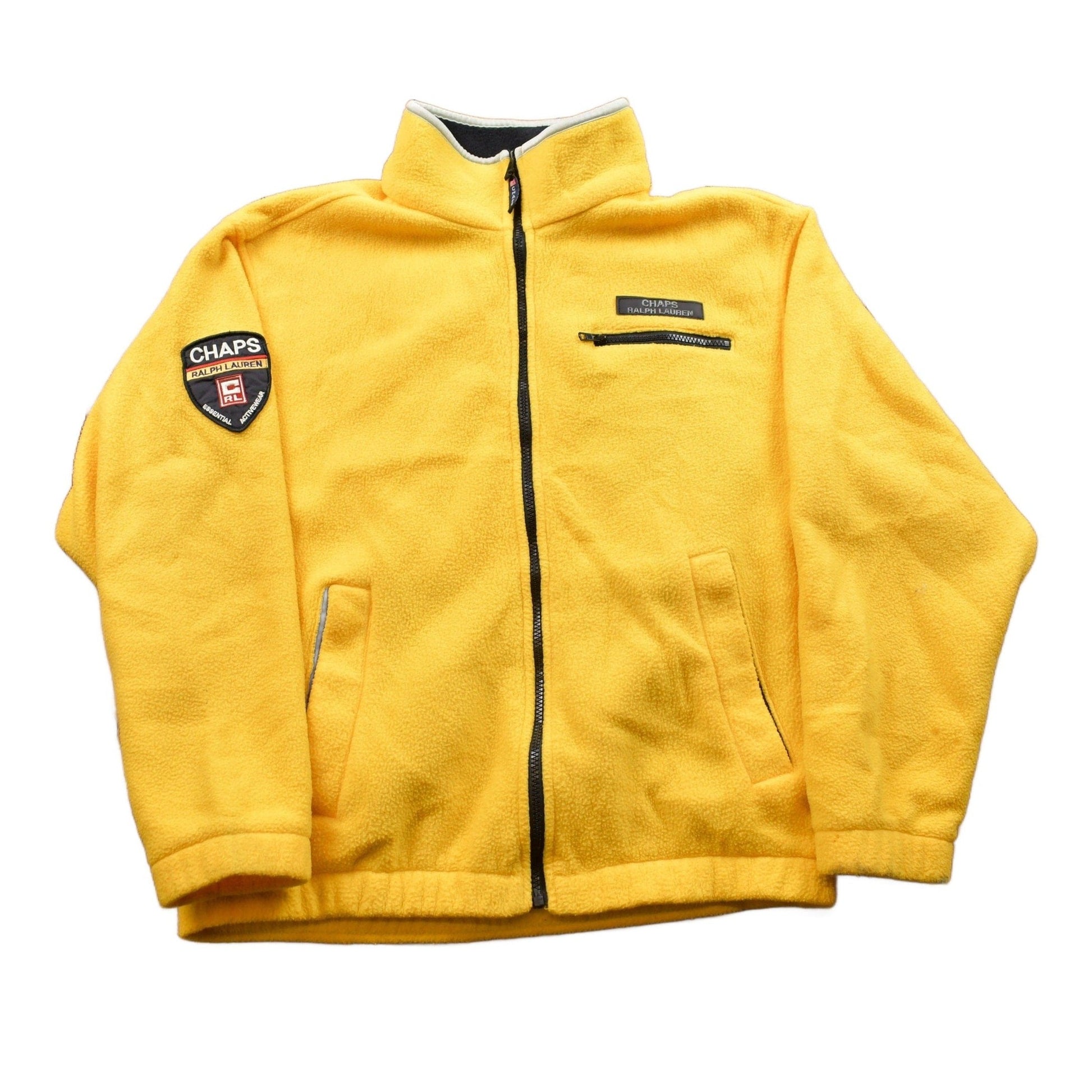 Polo Clothing > Gender Neutral Adult Clothing > Hoodies & Sweatshirts > Sweatshirts Vintage 1990s Ralph Lauren Chaps Fleece Sweater Men's Medium