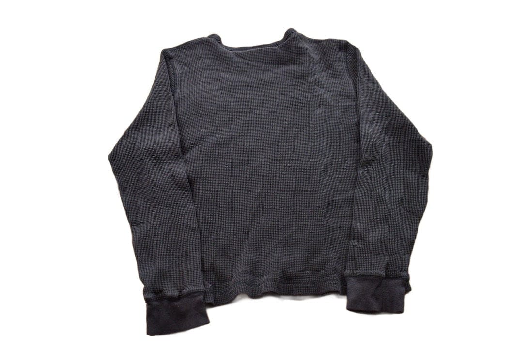 Polo Clothing > Gender Neutral Adult Clothing > Hoodies & Sweatshirts > Sweatshirts Vintage 1990s Ralph Lauren Polo Jeans Blank Thermal Crewneck Sweatshirt Men's 2XS