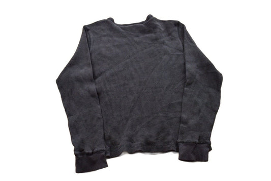 Polo Clothing > Gender Neutral Adult Clothing > Hoodies & Sweatshirts > Sweatshirts Vintage 1990s Ralph Lauren Polo Jeans Blank Thermal Crewneck Sweatshirt Men's 2XS