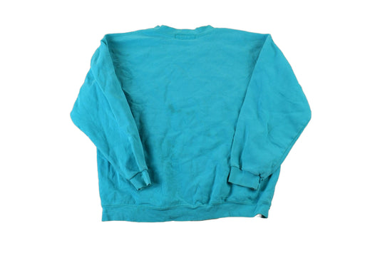Polo Clothing > Gender Neutral Adult Clothing > Hoodies & Sweatshirts > Sweatshirts Vintage 1990s Ralph Lauren Teal Boxy Crewneck Sweatshirt Men's Large