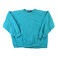 Polo Clothing > Gender Neutral Adult Clothing > Hoodies & Sweatshirts > Sweatshirts Vintage 1990s Ralph Lauren Teal Boxy Crewneck Sweatshirt Men's Large