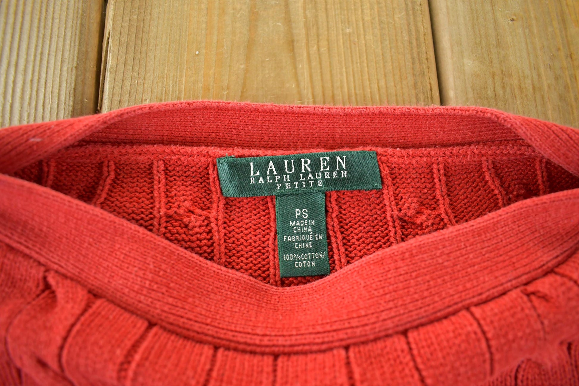 Polo Clothing > Gender Neutral Adult Clothing > Hoodies & Sweatshirts > Sweatshirts Vintage 2000s Lauren Ralph Lauren Knit Crewneck Sweater Women's Small