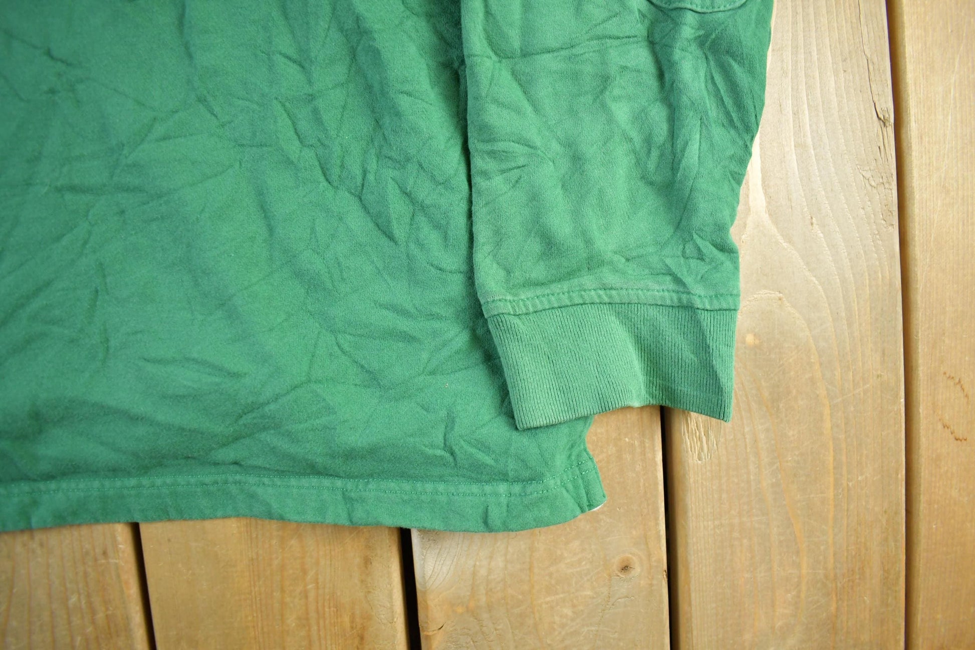 Polo Clothing > Gender Neutral Adult Clothing > Hoodies & Sweatshirts > Sweatshirts Vintage 90s Polo Ralph Lauren Green Rugby Shirt Men's XL