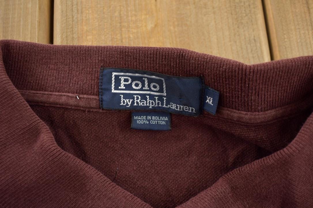 Polo Clothing > Gender Neutral Adult Clothing > Hoodies & Sweatshirts > Sweatshirts Vintage Ralph Lauren Rugby Polo Shirt Men's Large