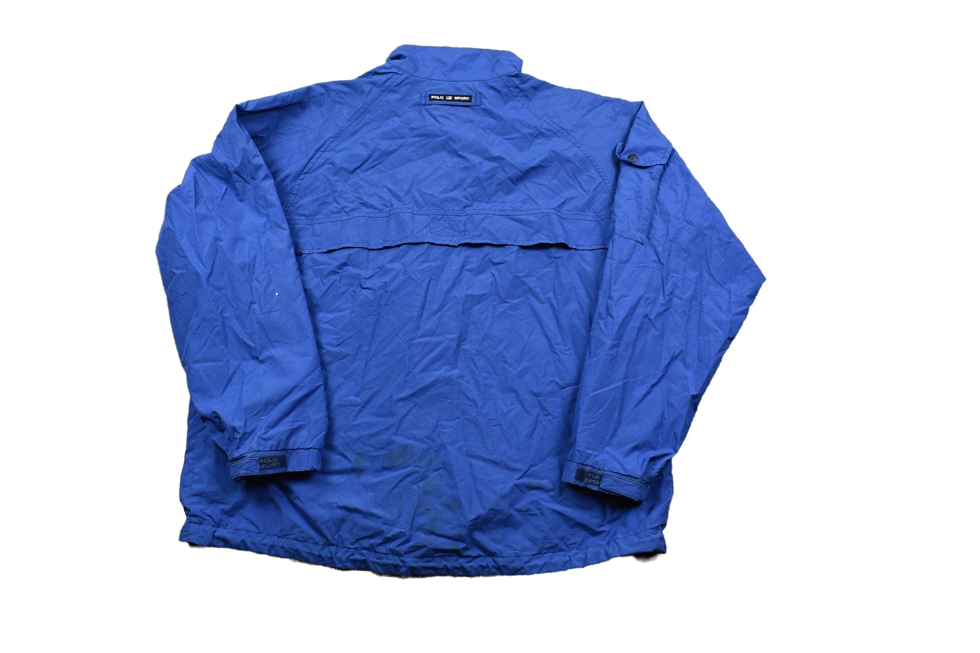 Polo Clothing > Gender Neutral Adult Clothing > Jackets & Coats Vintage 1990s Polo Sport By Ralph Lauren Nylon Full Zip Windbreaker Men's Large