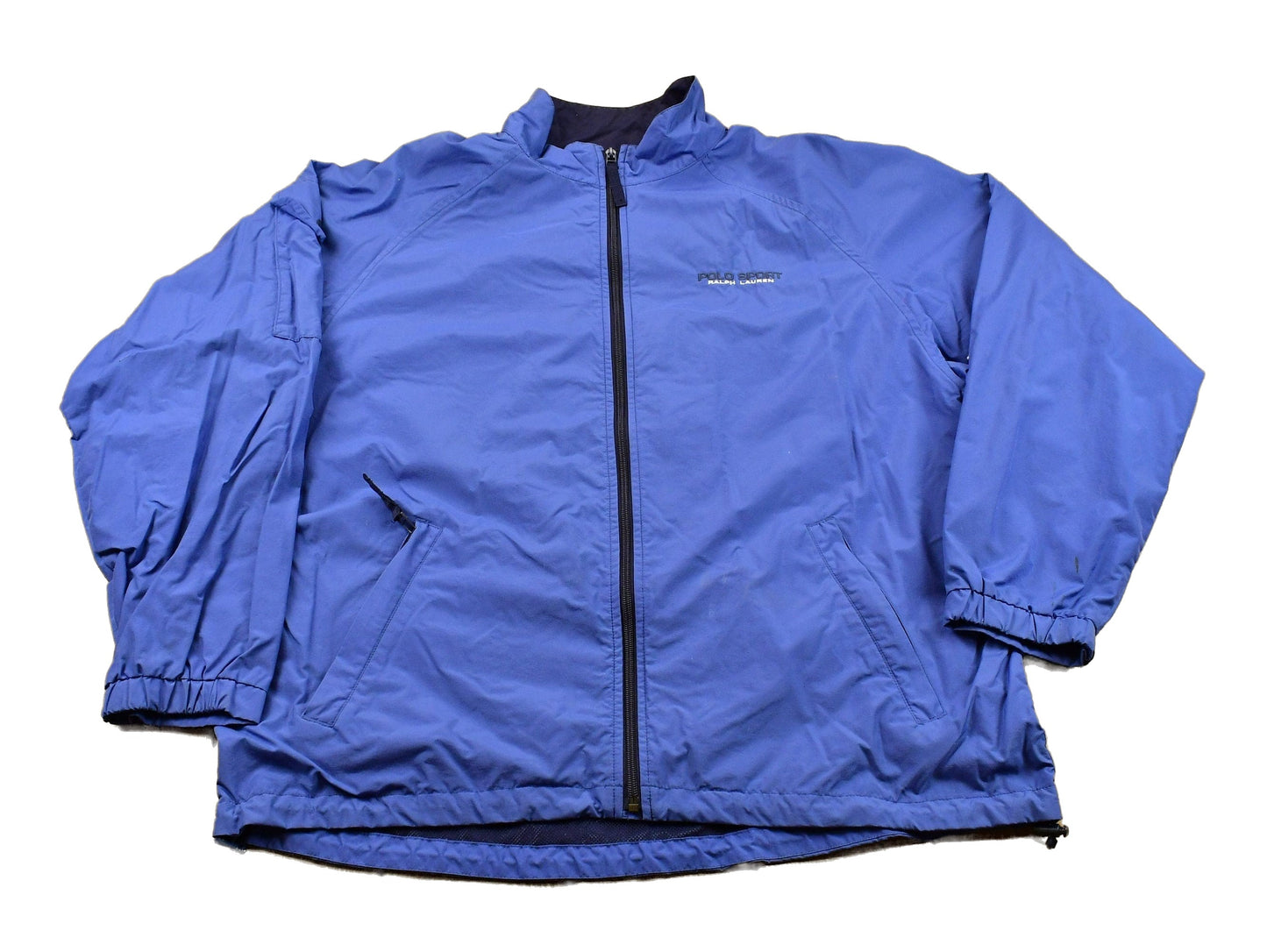 Polo Clothing > Gender Neutral Adult Clothing > Jackets & Coats Vintage 1990s Polo Sport By Ralph Lauren Nylon Full Zip Windbreaker Men's Large