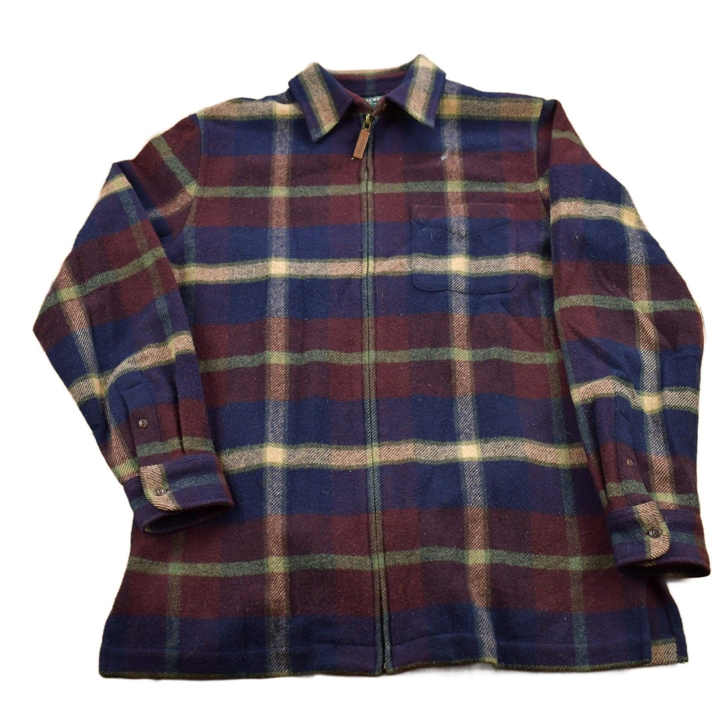 Polo Clothing > Gender Neutral Adult Clothing > Jackets & Coats Vintage 1990s Ralph Lauren 100% Lambs Wool Zip Up Blazer Men's Small