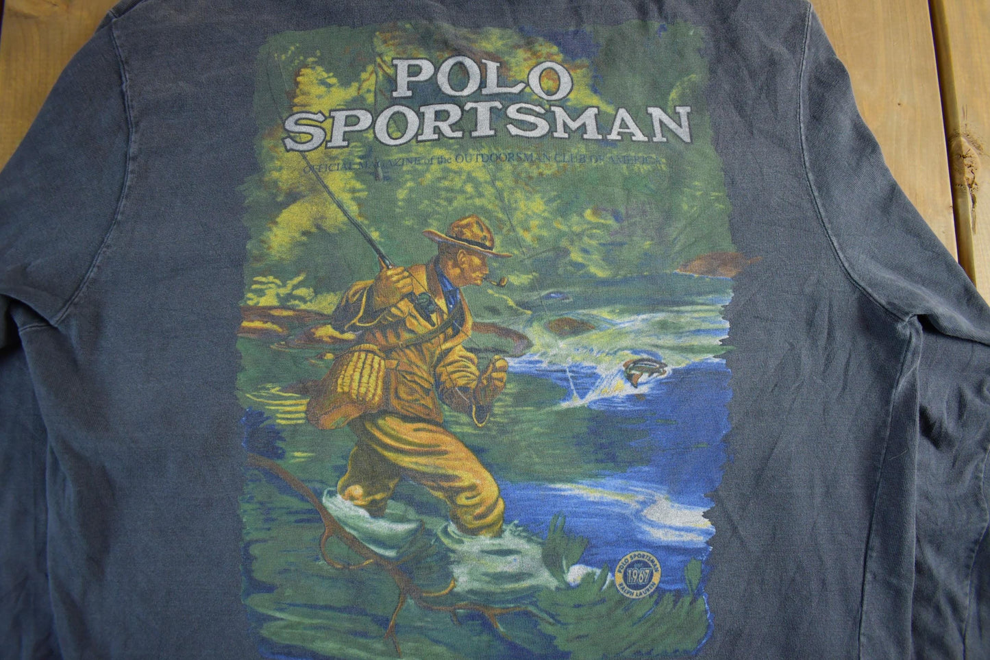 Polo Clothing > Gender Neutral Adult Clothing > Tops & Tees > T Shirts Vintage 1990s Polo Country Ralph Lauren Turtle Neck Shirt Men's Medium