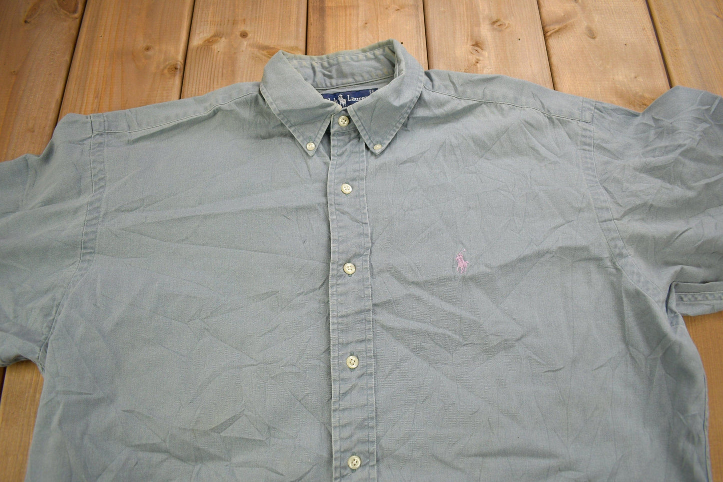 Polo Clothing > Men's Clothing > Shirts & Tees > Oxfords & Button Downs Vintage 1980s Ralph Lauren Button Up Shirt Men's XL