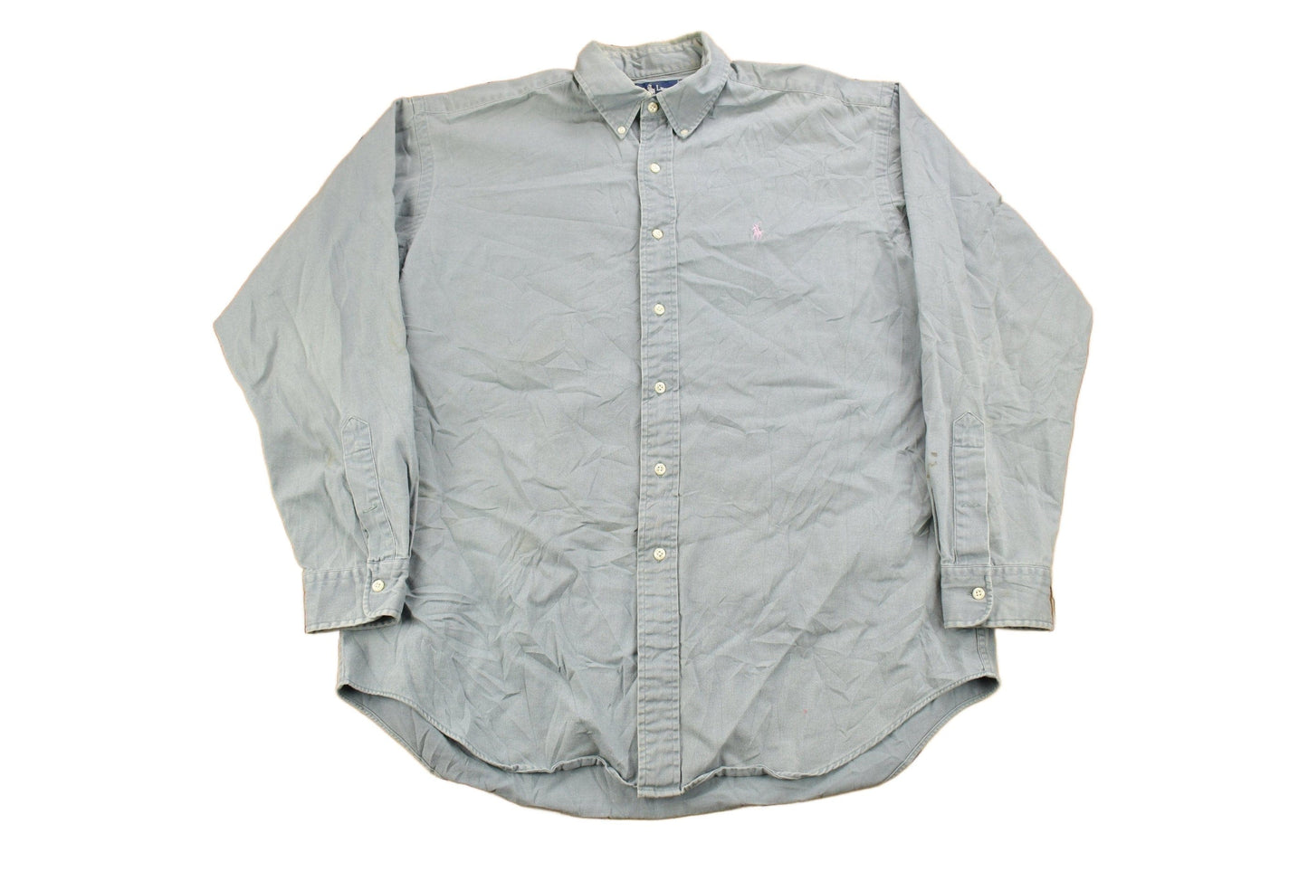 Polo Clothing > Men's Clothing > Shirts & Tees > Oxfords & Button Downs Vintage 1980s Ralph Lauren Button Up Shirt Men's XL