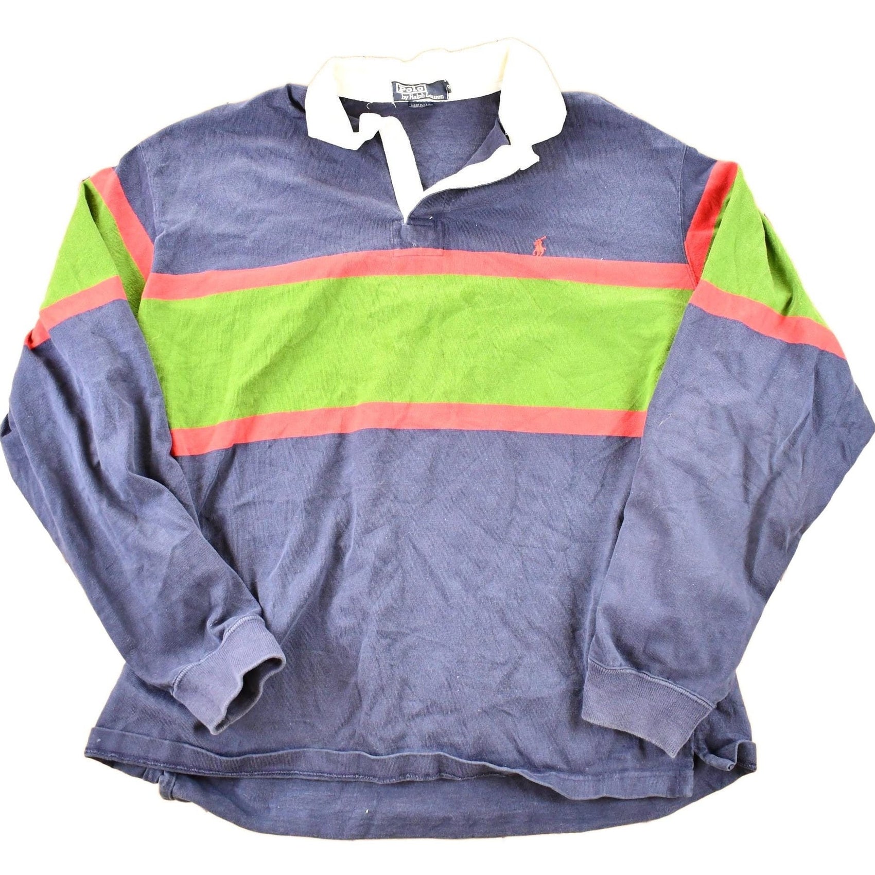 Polo Clothing > Men's Clothing > Shirts & Tees > Oxfords & Button Downs Vintage 1990s Polo By Ralph Lauren Quarter Button Up Polo Shirt Mens XL