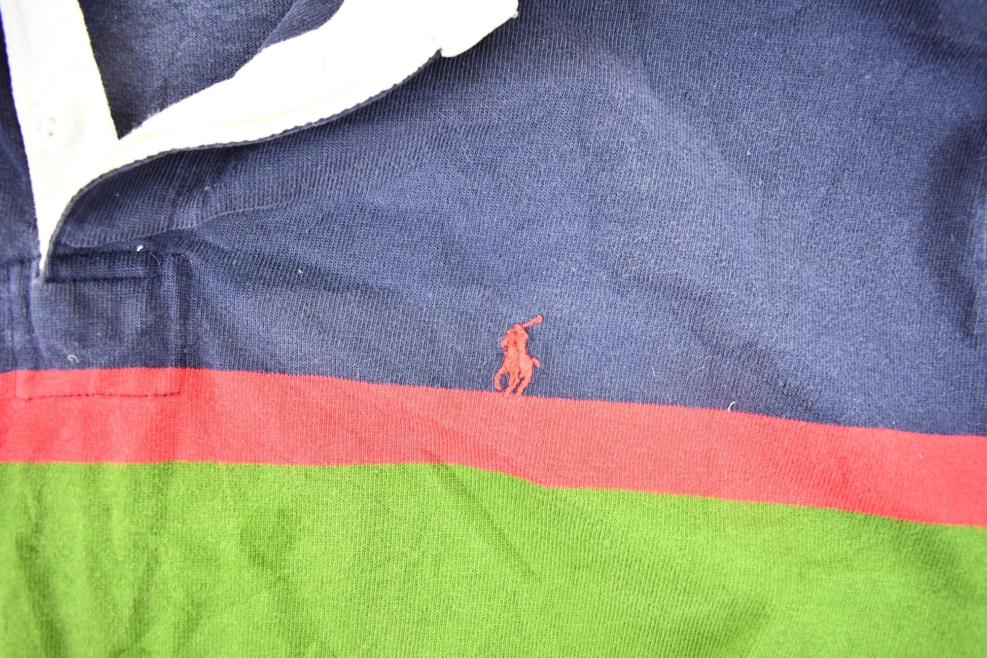 Polo Clothing > Men's Clothing > Shirts & Tees > Oxfords & Button Downs Vintage 1990s Polo By Ralph Lauren Quarter Button Up Polo Shirt Mens XL