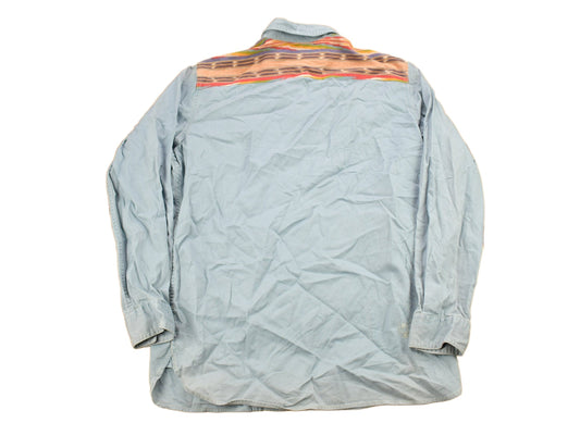 Polo Clothing > Men's Clothing > Shirts & Tees > Oxfords & Button Downs Vintage 1990s Polo Ralph Lauren Aztec Shoulder Button Up Shirt Men's MMen's Medium