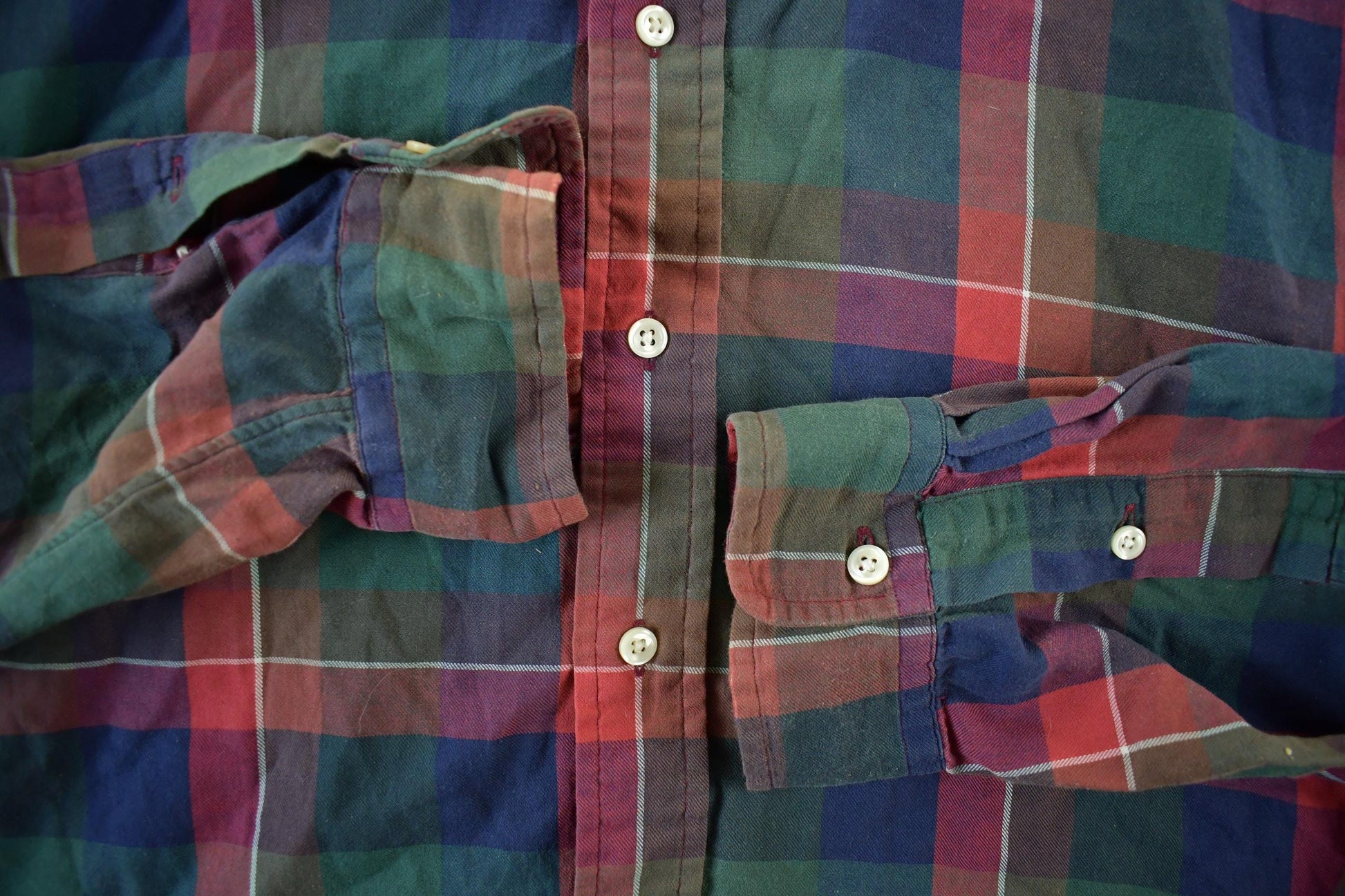 Polo Clothing > Men's Clothing > Shirts & Tees > Oxfords & Button Downs Vintage 1990s Polo Ralph Lauren Plaid Flannel Button Up Shirt Men's 2XL