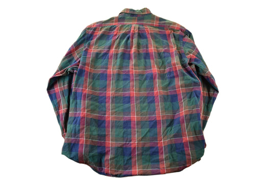 Polo Clothing > Men's Clothing > Shirts & Tees > Oxfords & Button Downs Vintage 1990s Polo Ralph Lauren Plaid Flannel Button Up Shirt Men's 2XL