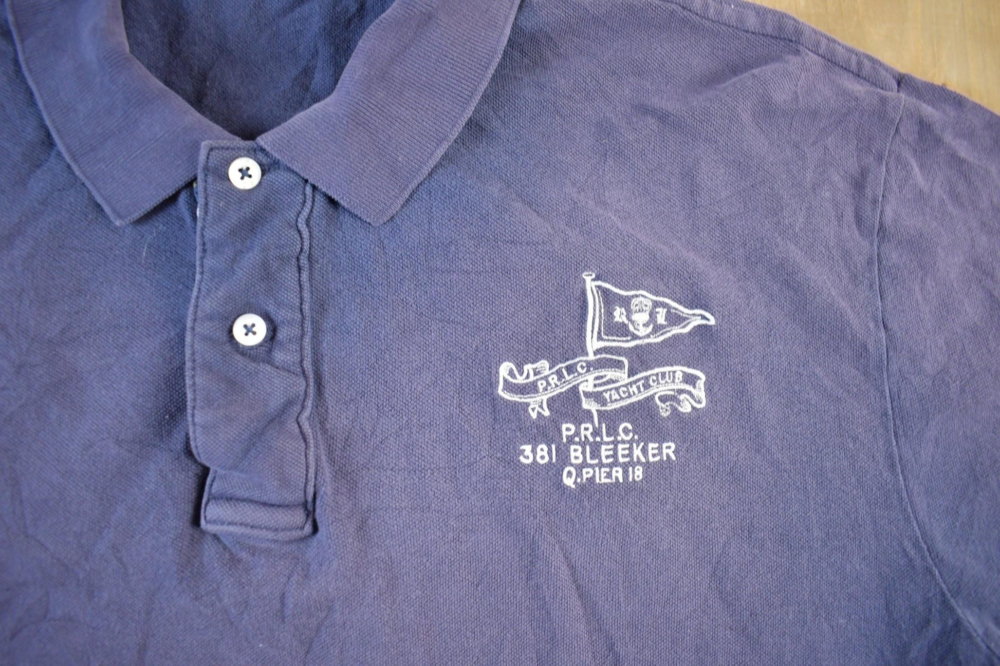 Polo Clothing > Men's Clothing > Shirts & Tees > Oxfords & Button Downs Vintage 1990s Polo Ralph Lauren Sailing Polo Shirt Men's 2XL