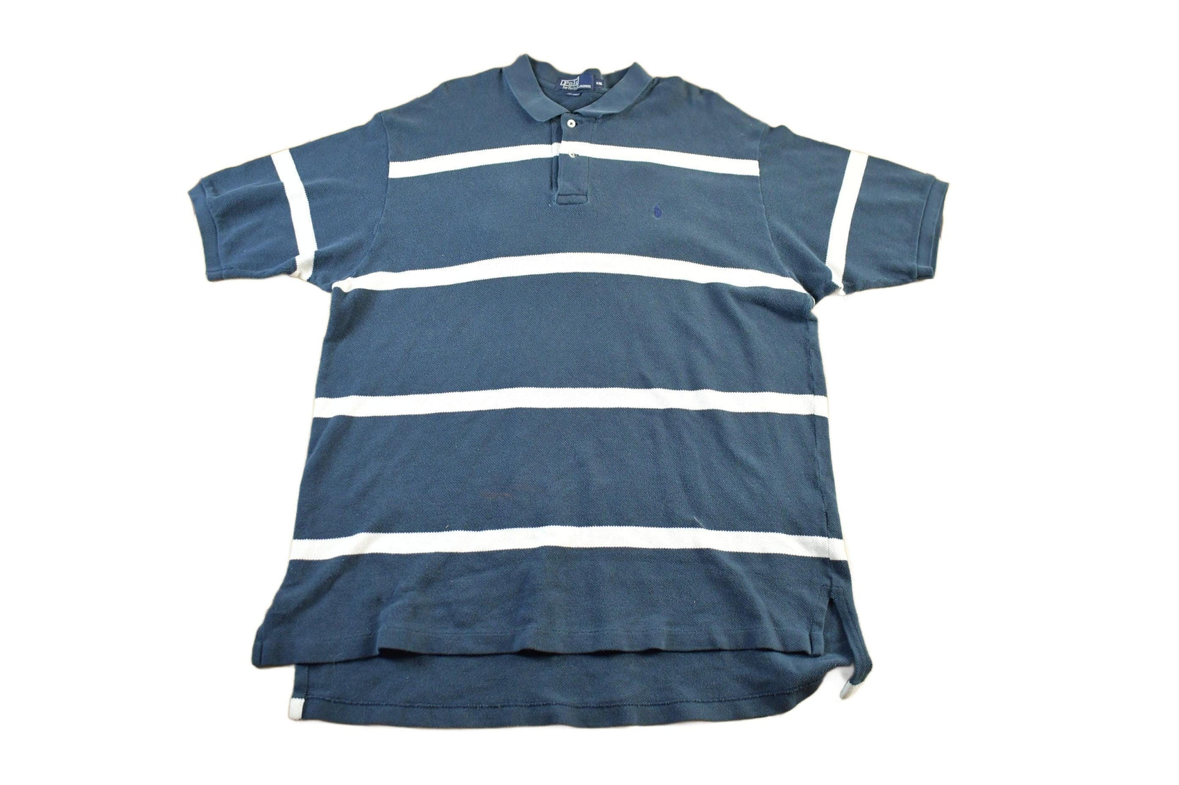 Polo Clothing > Men's Clothing > Shirts & Tees > Oxfords & Button Downs Vintage 1990s Polo Ralph Lauren Striped Polo Shirt Men's 2XL