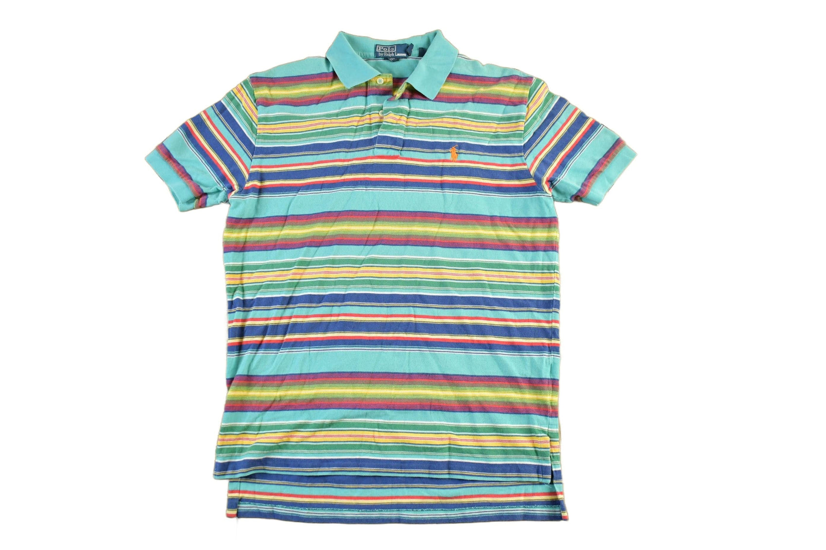 Polo Clothing > Men's Clothing > Shirts & Tees > Oxfords & Button Downs Vintage 1990s Polo Ralph Lauren Striped Polo Shirt Men's Medium