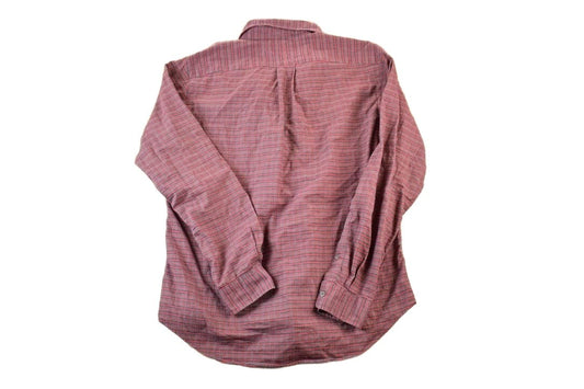 Polo Clothing > Men's Clothing > Shirts & Tees > Oxfords & Button Downs Vintage 1990s Ralph Lauren Plaid Button Up Western Style Shirt Men's Medium