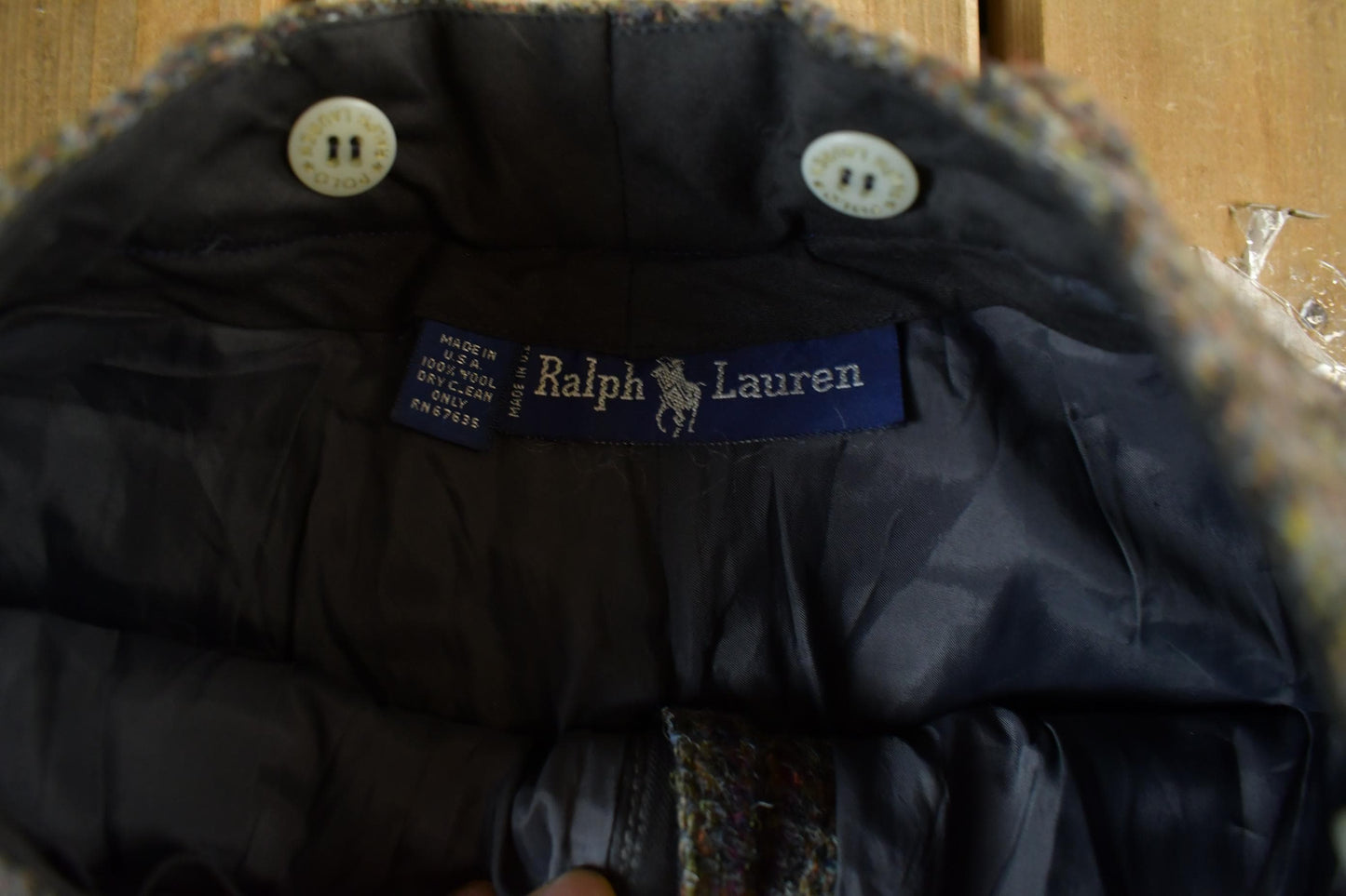 Polo Clothing > Women's Clothing > Pants & Capris > Pants Vintage 1980's Polo Ralph Lauren Plaid Wool Trousers Women's Small 25 x 28