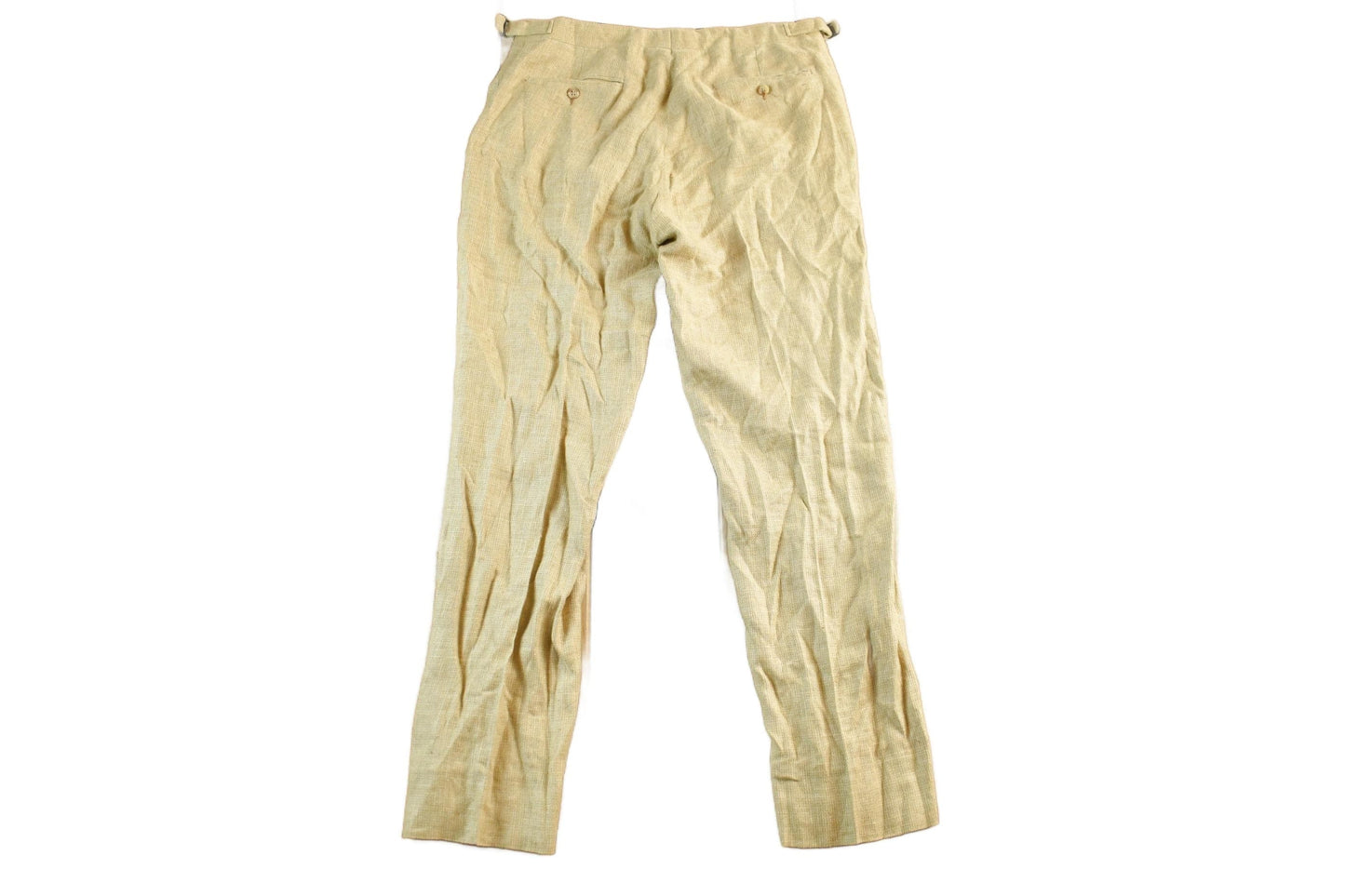 Polo Clothing > Women's Clothing > Pants & Capris > Pants Vintage 1990's Polo Ralph Lauren Silk Flax Trousers Men's 34 x 30