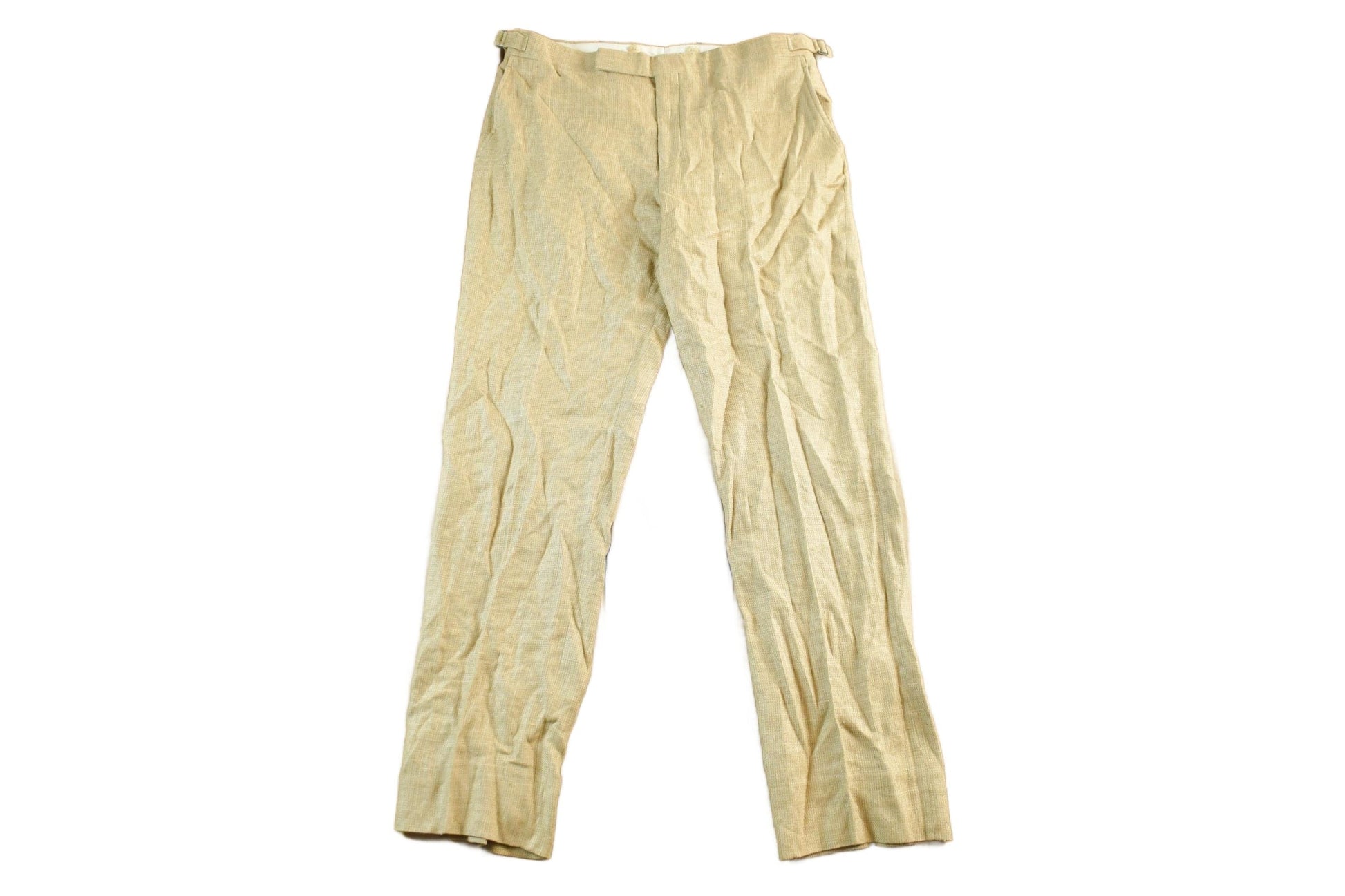 Polo Clothing > Women's Clothing > Pants & Capris > Pants Vintage 1990's Polo Ralph Lauren Silk Flax Trousers Men's 34 x 30