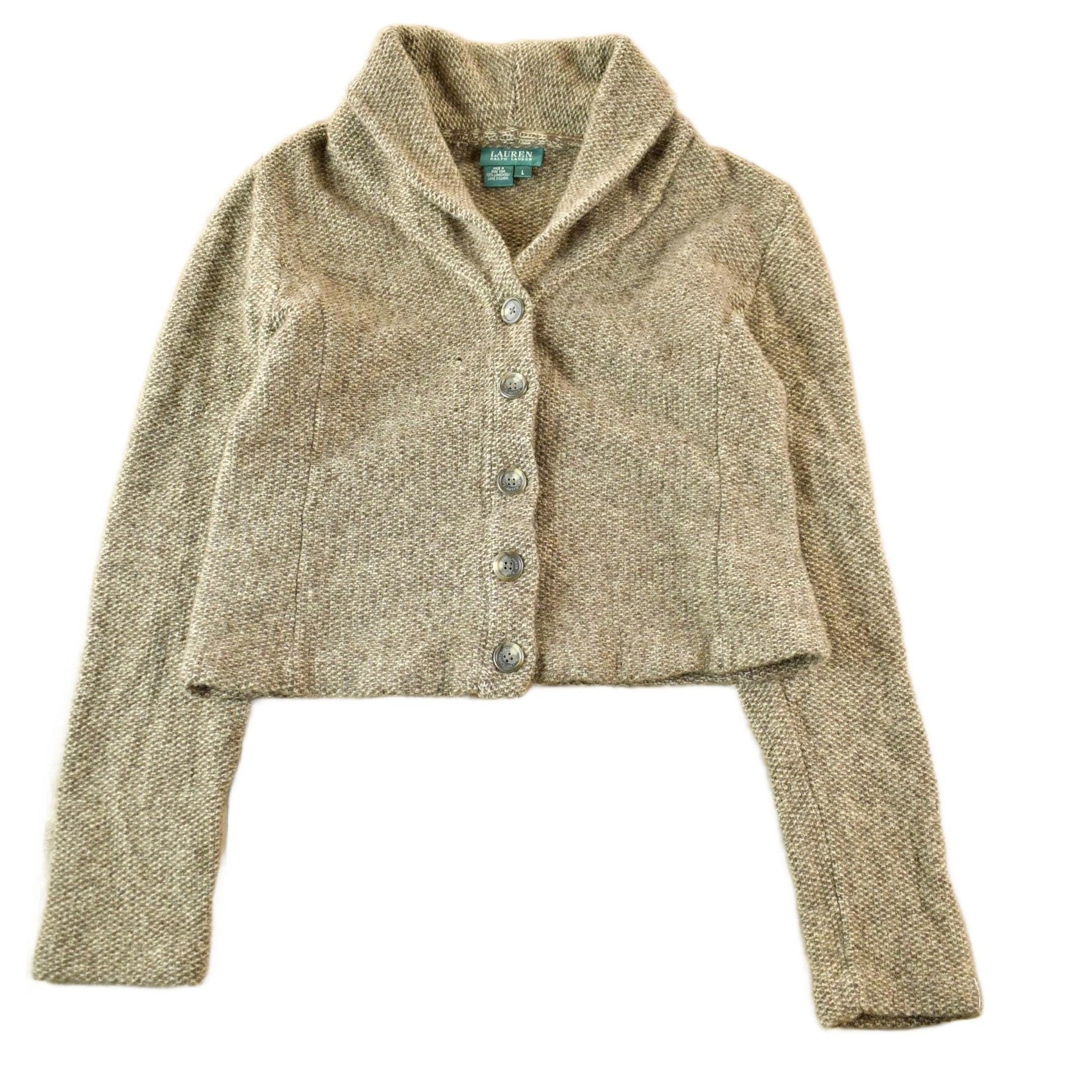 Polo Clothing > Women's Clothing > Sweaters > Cardigans Vintage 1990s Lauren Ralph Lauren Wool Knit Cardigan Sweater Women's Small / 90s Knitted Top / Button Up / Lambswool /