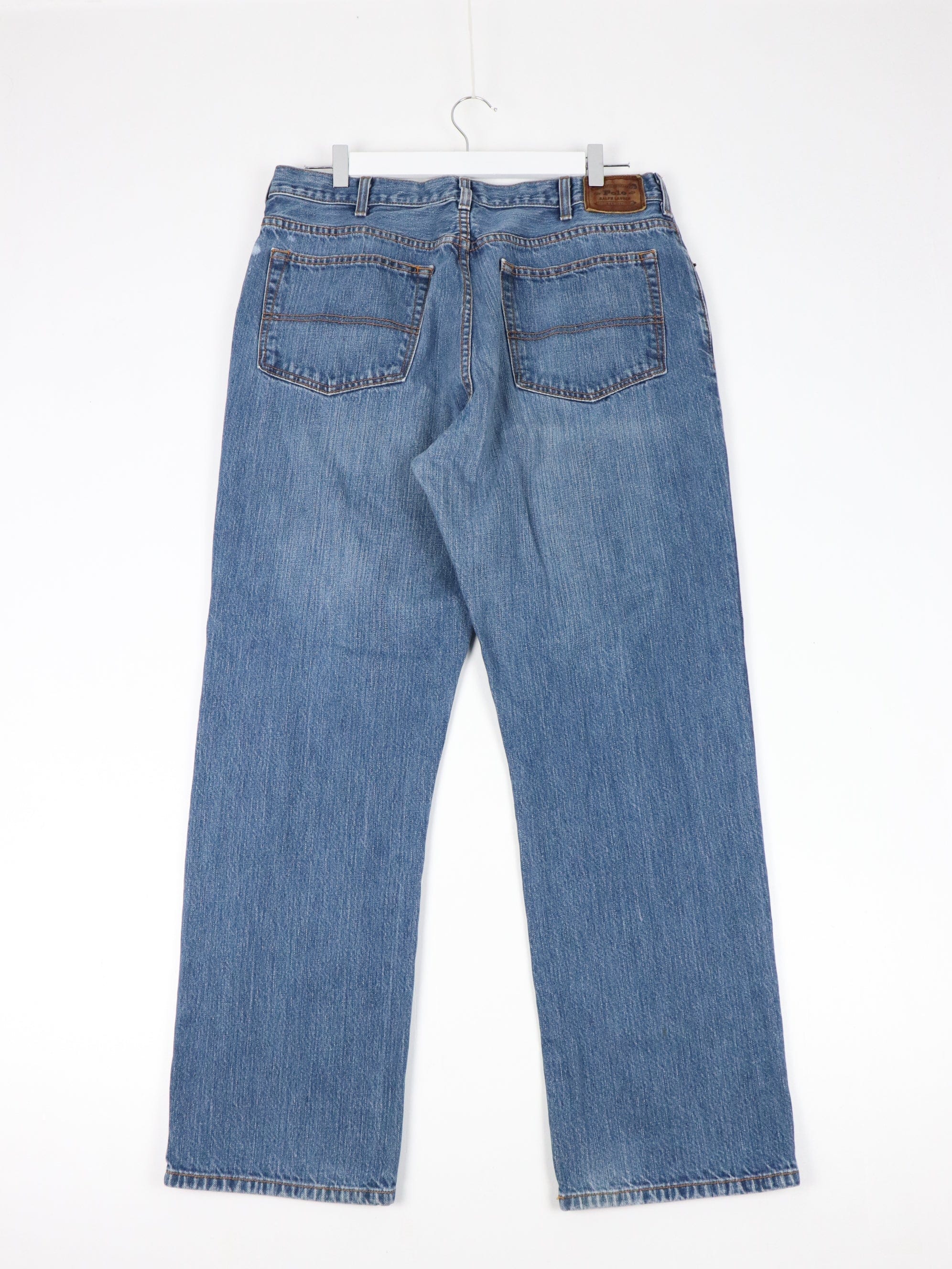 Vintage Polo Ralph Lauren Pants Fits Mens 34 x 30 Blue Denim Jeans