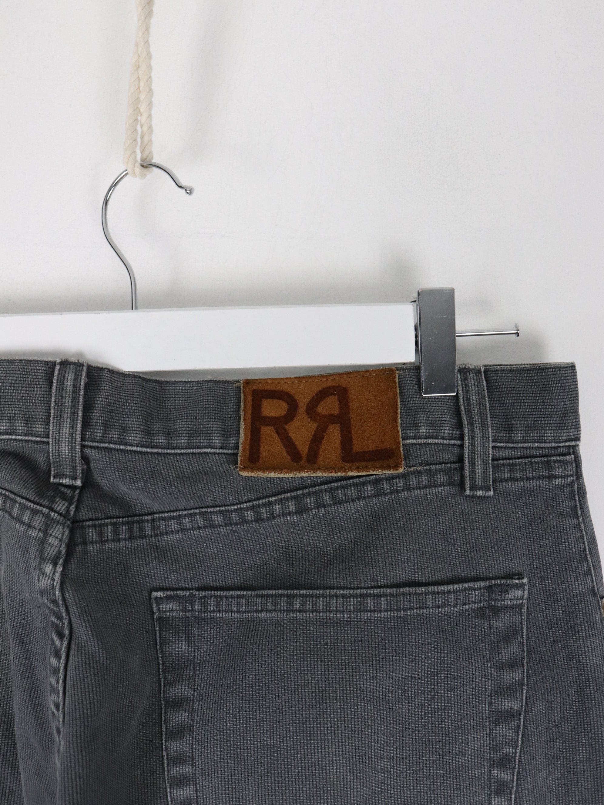 RRL Double RL Ralph Lauren Pants Fits Mens 35 x 26 Grey Corduroy