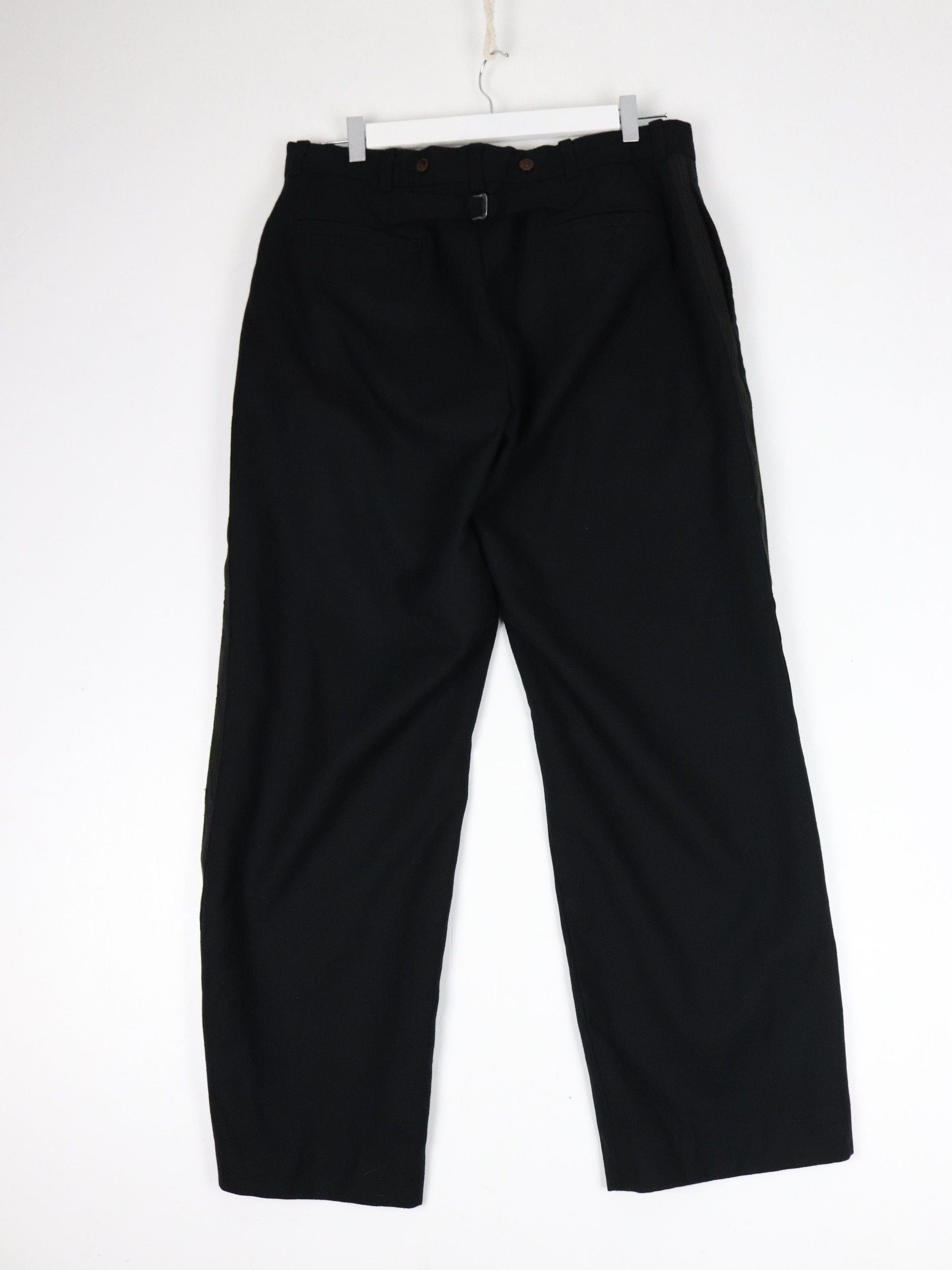 Polo Pants Vintage Polo Ralph Lauren Pants Fits Mens 33 x 29 Black Wool Trousers